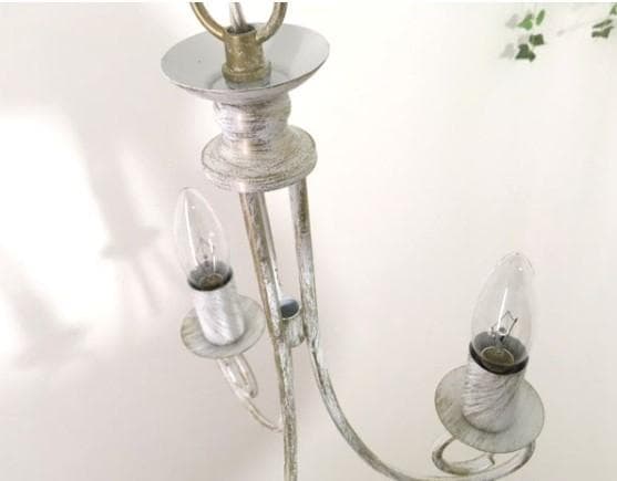 シンプル3灯シャンデリアペンダントランプホワイト