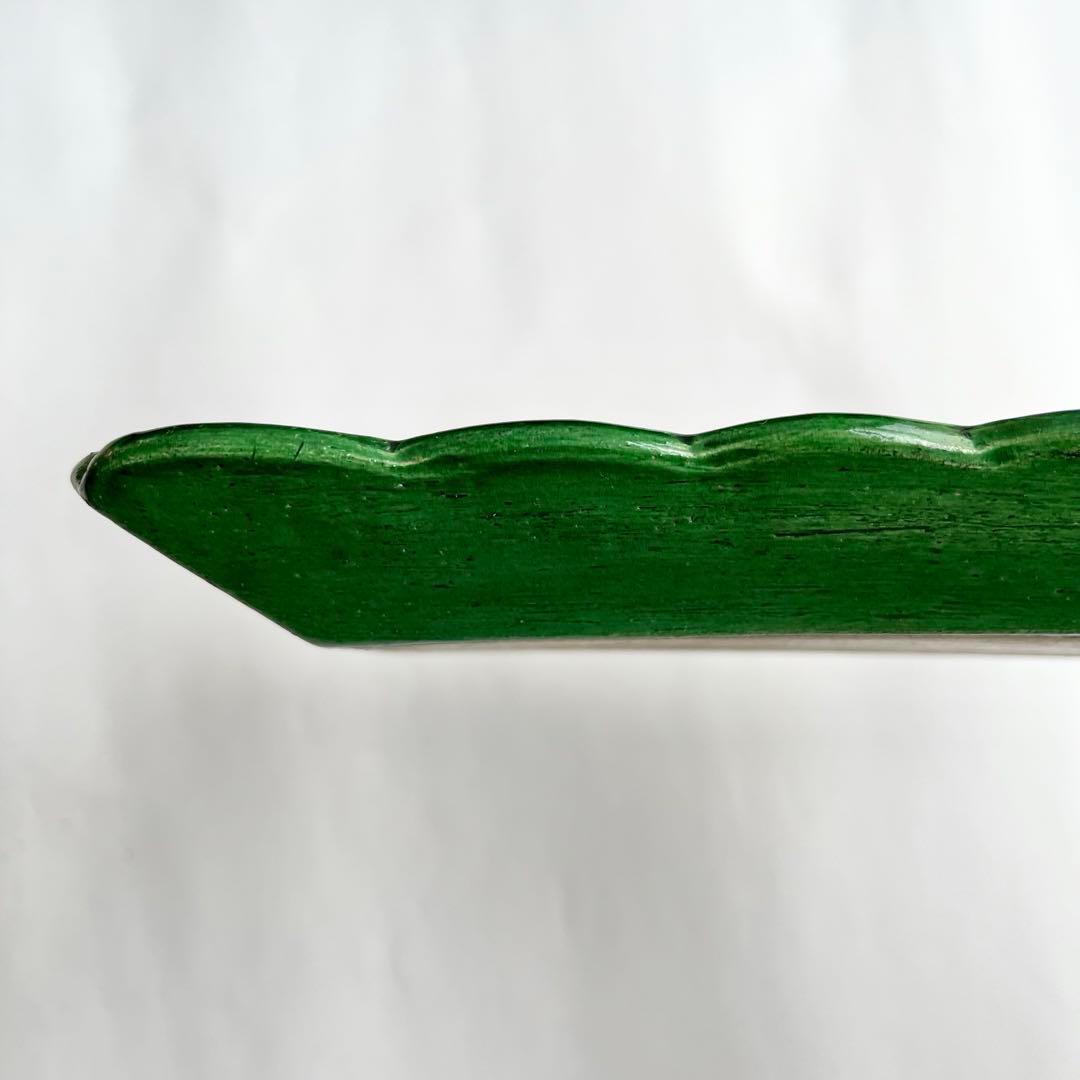 源内焼　平賀源内　陽刻　三彩釉　漢詩山水　長角皿　5客揃