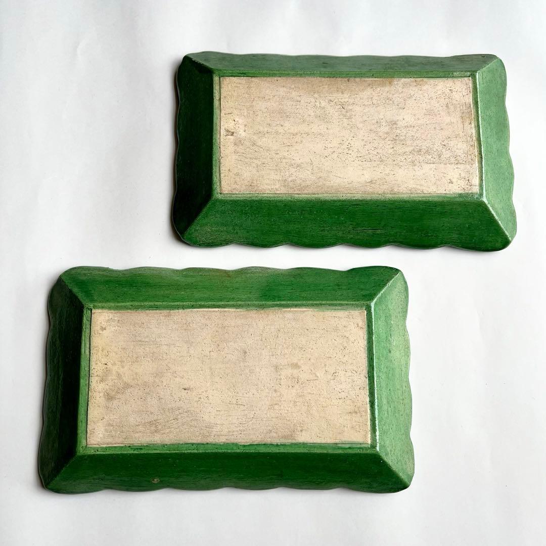 源内焼　平賀源内　陽刻　三彩釉　漢詩山水　長角皿　5客揃