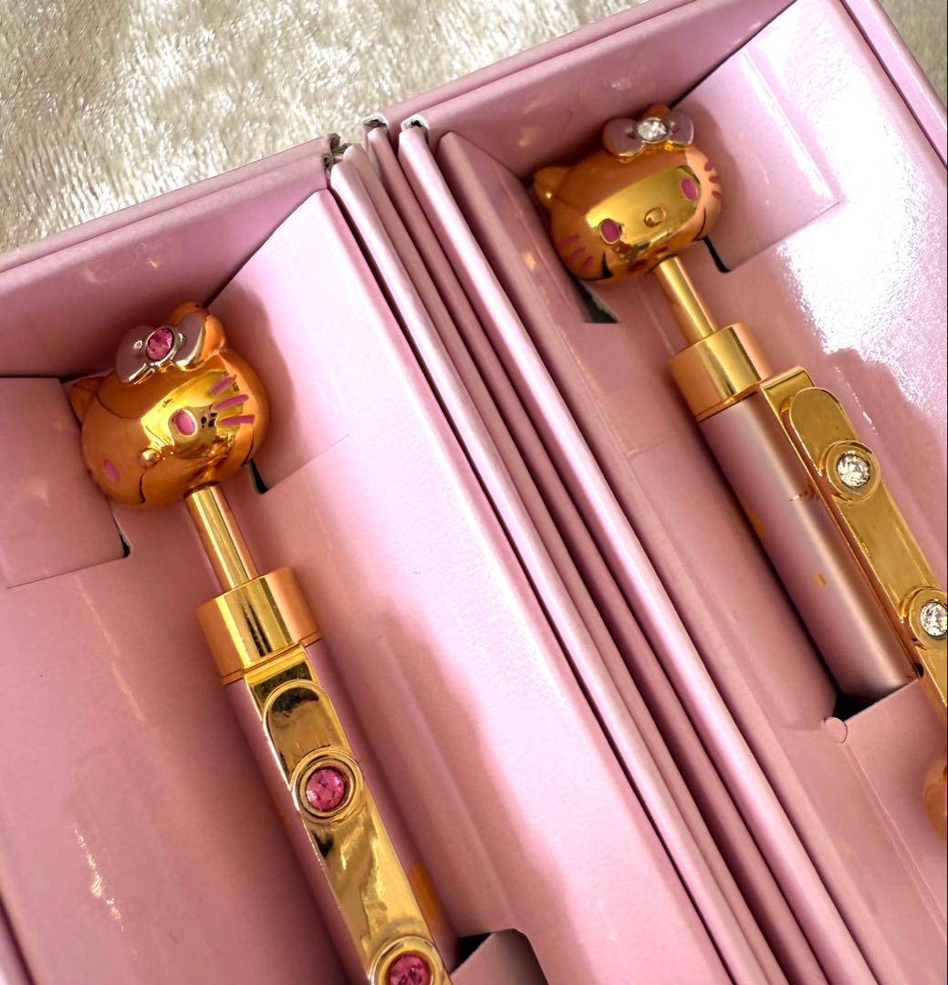 未使用　ハローキティ❤️キラキラボールペン＆シャープペンセット　レア　レトロ