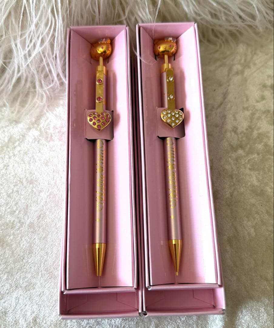 未使用　ハローキティ❤️キラキラボールペン＆シャープペンセット　レア　レトロ