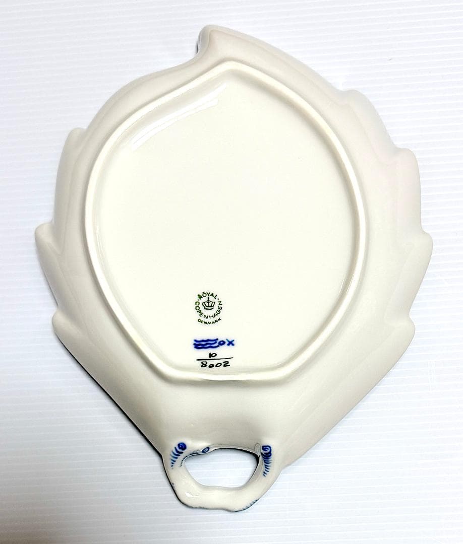 箱付 ロイヤルコペンハーゲン ブルーフラワー リーフディッシュ 8002 一級品