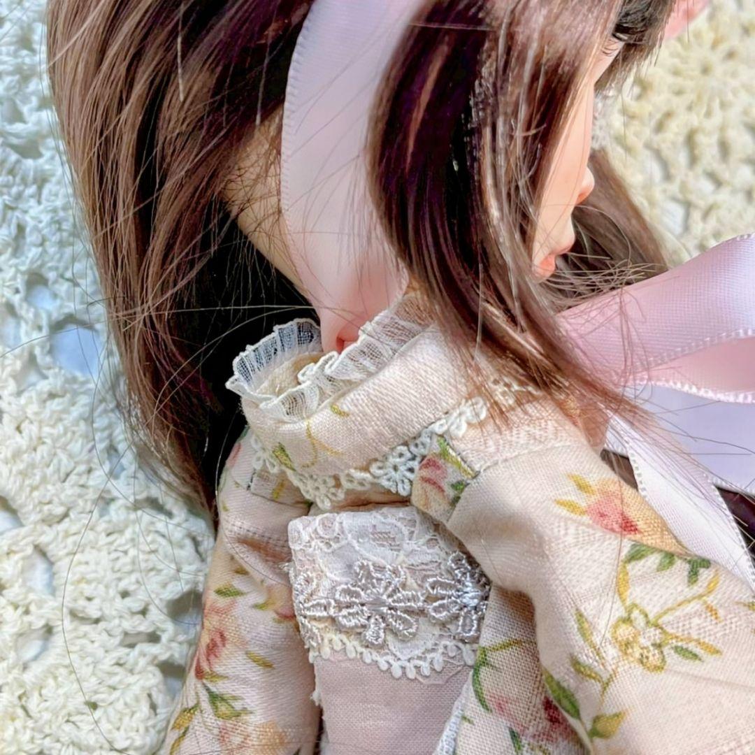 ドール　ロリータエプロンドレス着物5点セット《薔薇》
