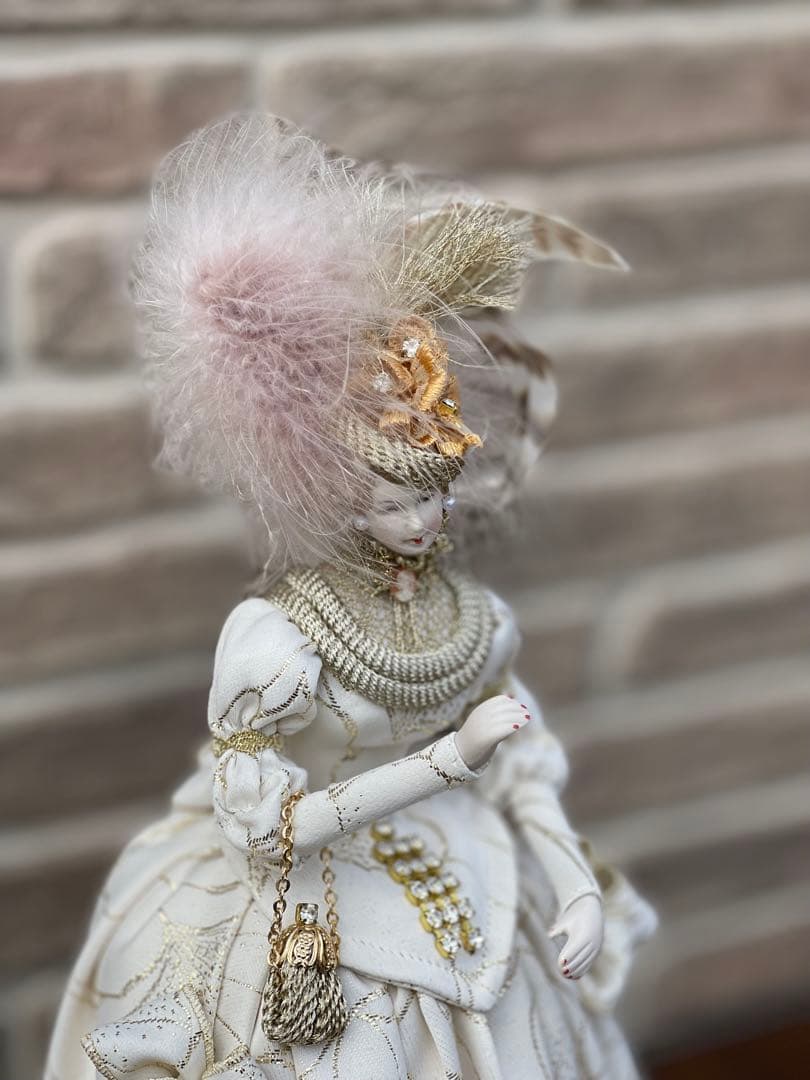 【高級ケース入】リボン 西洋貴婦人 ビスクドール スキヨ人形研究所 アンティーク