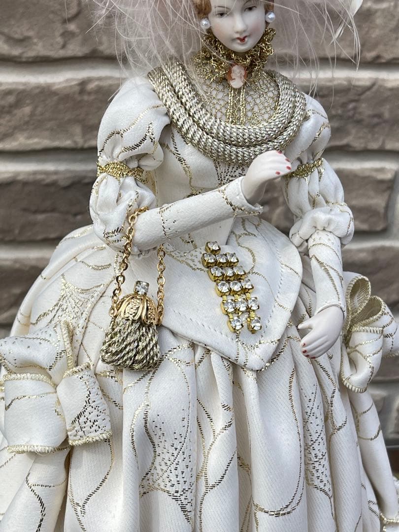 【高級ケース入】リボン 西洋貴婦人 ビスクドール スキヨ人形研究所 アンティーク