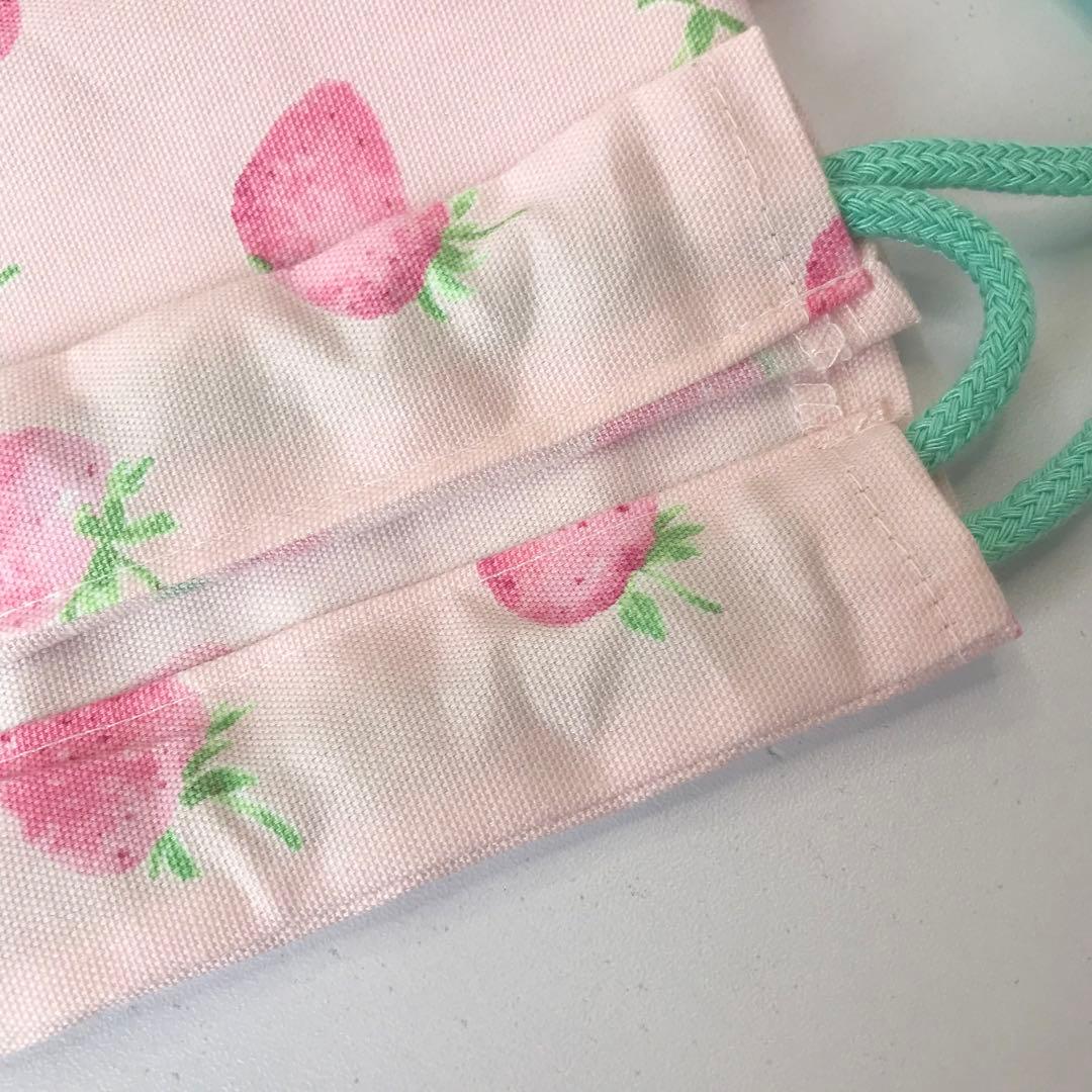 小鈴様　確認用　いちご　ピンク　白　ランチョンマット　30×40 弁当袋　名入れ