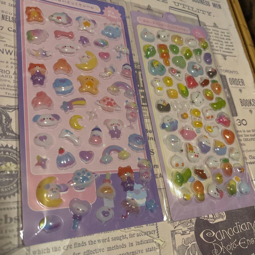 【お得な32点セット❣️】シール✨3Dぷくぷくシール✨ぷっくりシール✨パンダ✨ねこ