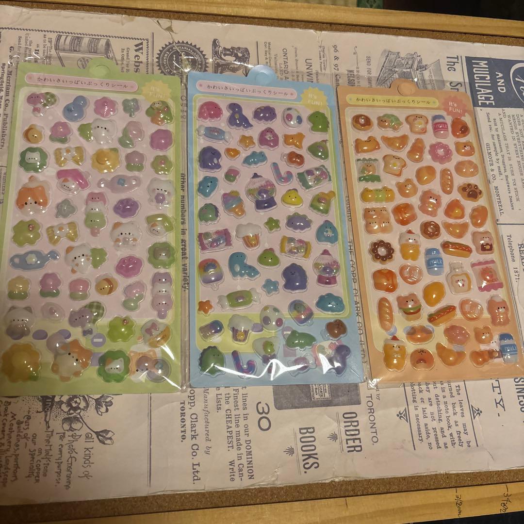 【お得な32点セット❣️】シール✨3Dぷくぷくシール✨ぷっくりシール✨パンダ✨ねこ