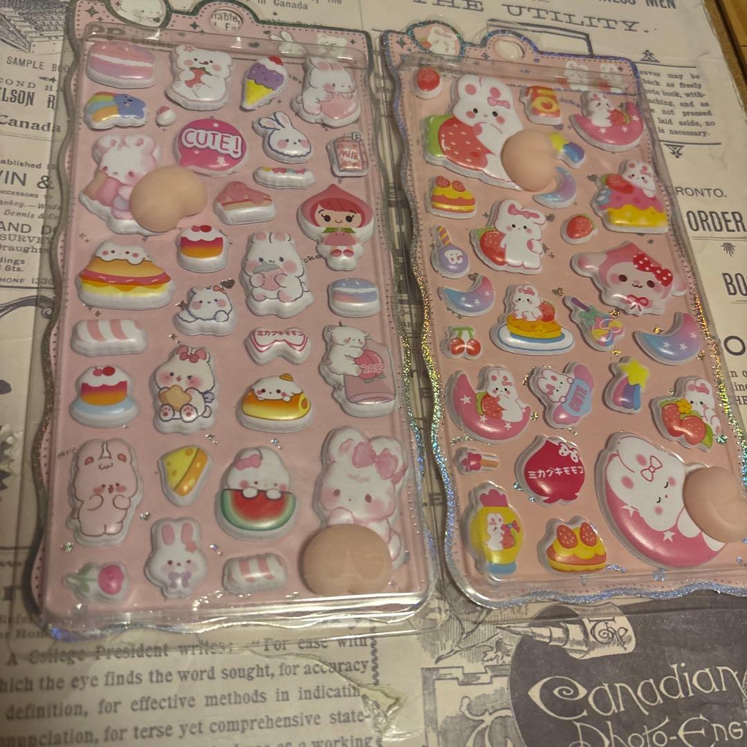 【お得な32点セット❣️】シール✨3Dぷくぷくシール✨ぷっくりシール✨パンダ✨ねこ