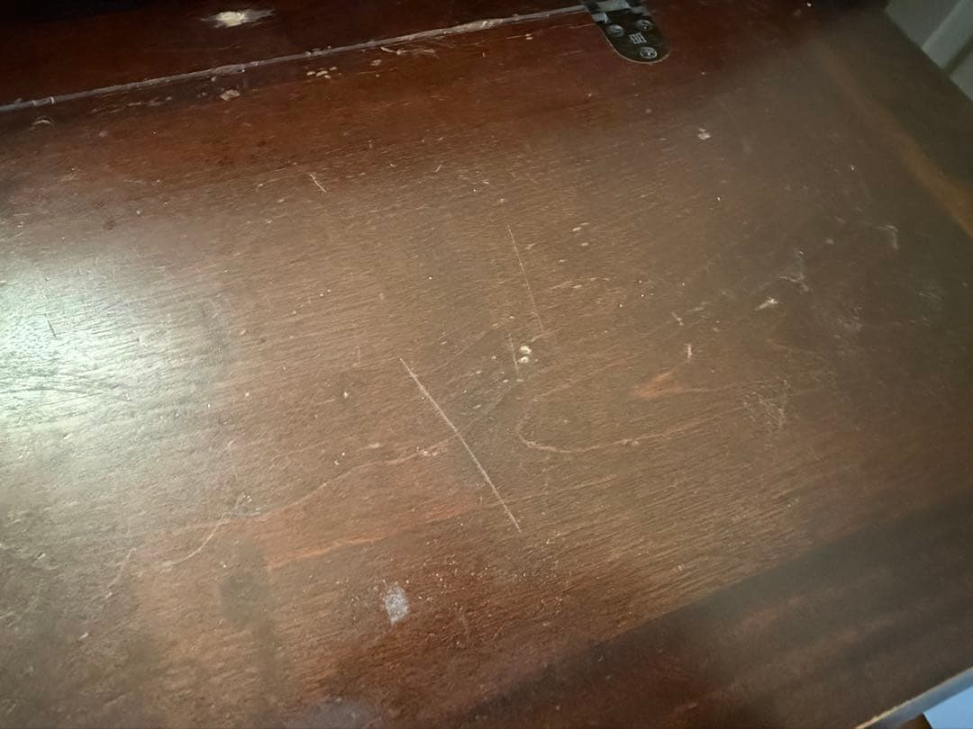 【ノンホルマリン】アンティーク ライティングビューロー デスク(北海道民芸家具)