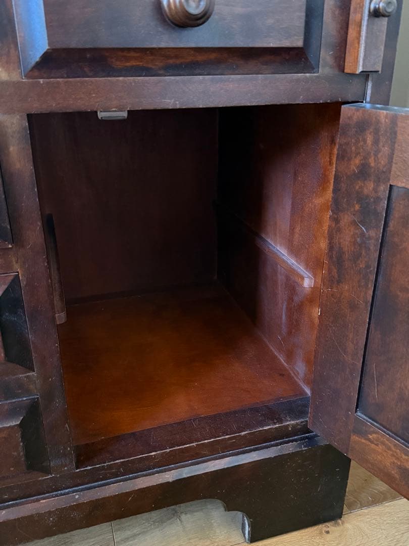 【ノンホルマリン】アンティーク ライティングビューロー デスク(北海道民芸家具)