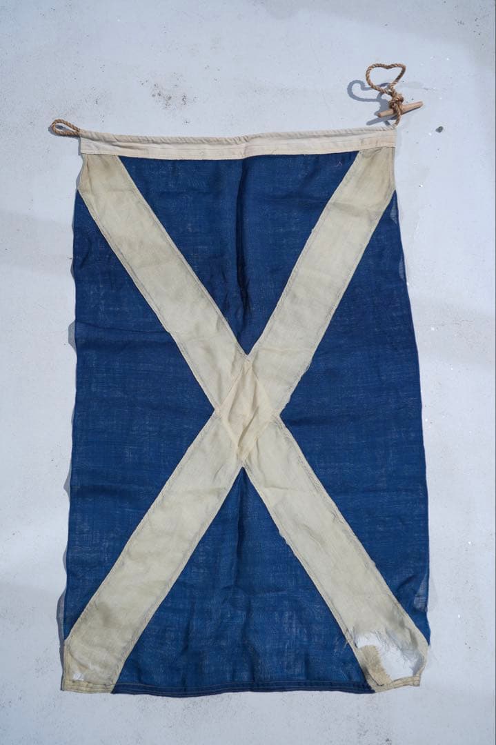 Vintage Scottish Flag 国際信号機　文字　M