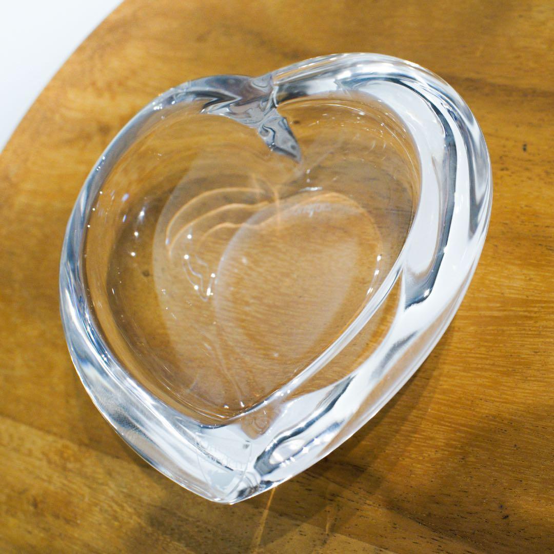Orrefors ハート型クリスタル