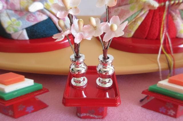 るんるん　吉徳購入　 送料込み　ガラスケース 親王飾り　木目込み 二人飾り