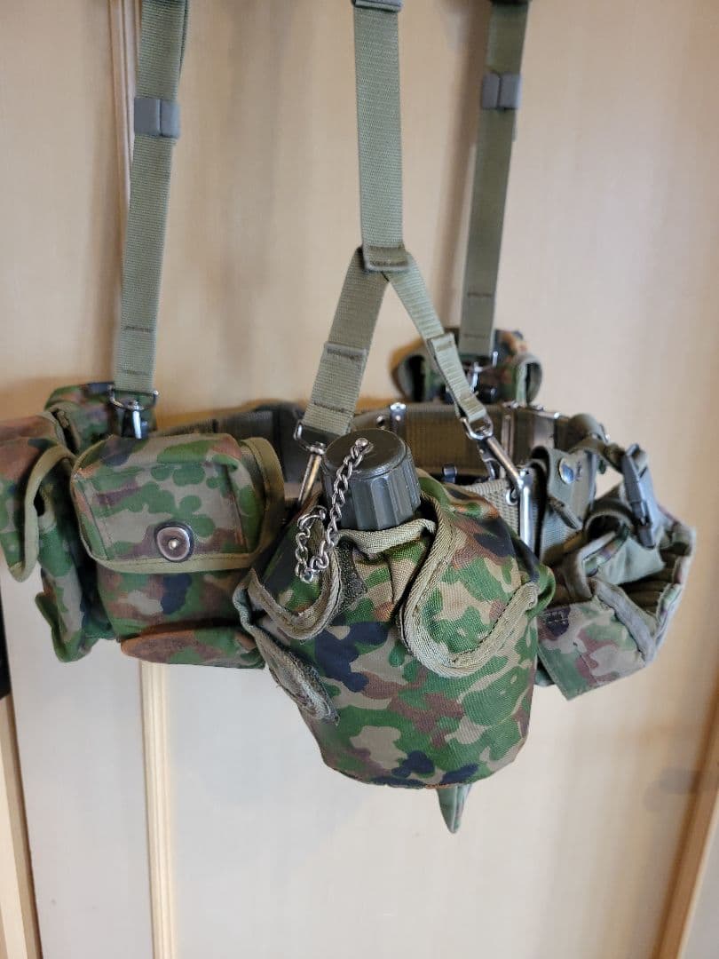 陸上自衛隊　弾帯　弾納　水筒　ダンプバック　サスペンダー 　中古　PX品　戦人品