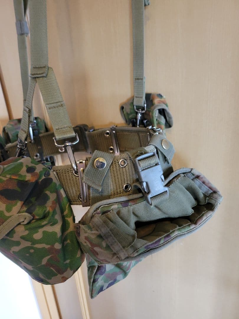 陸上自衛隊　弾帯　弾納　水筒　ダンプバック　サスペンダー 　中古　PX品　戦人品