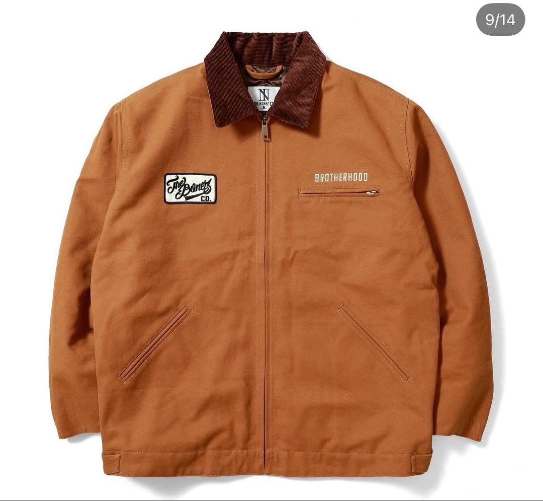 【未使用】The BONEZ DUCK JACKET Lサイズ　BROWN