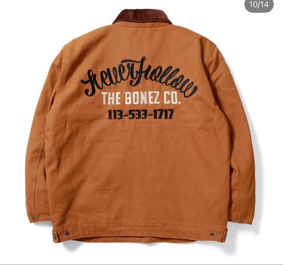 【未使用】The BONEZ DUCK JACKET Lサイズ　BROWN