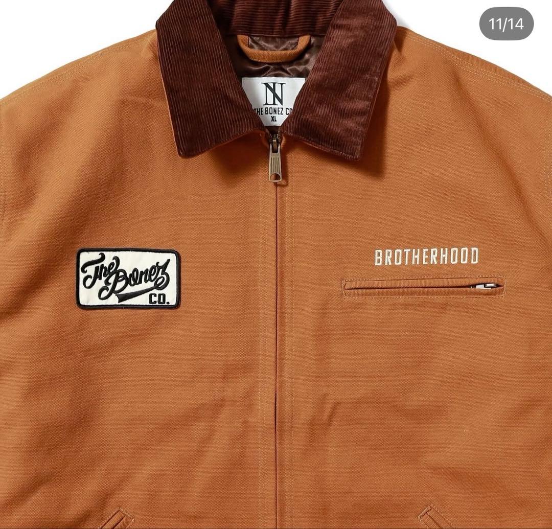 【未使用】The BONEZ DUCK JACKET Lサイズ　BROWN