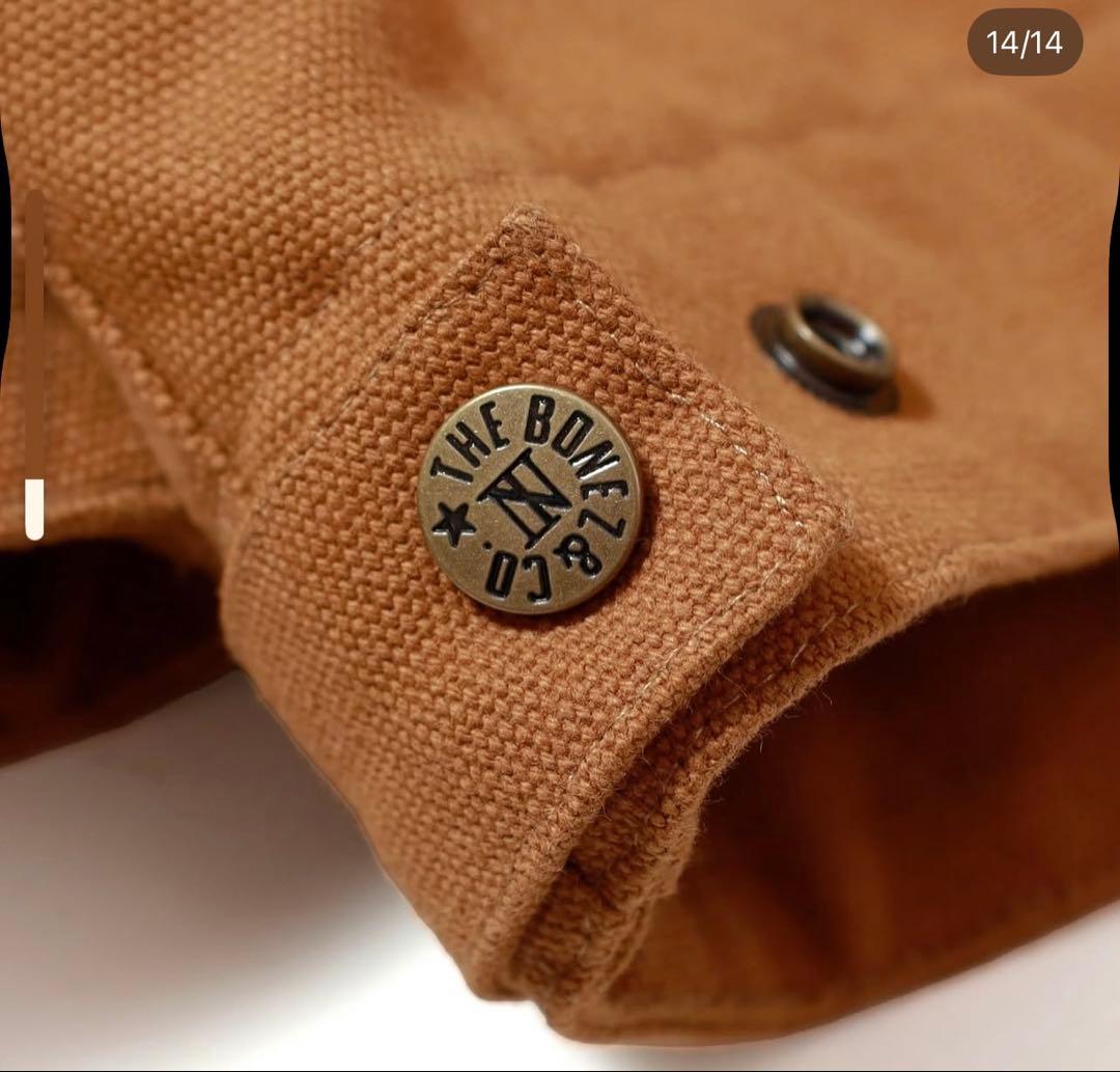【未使用】The BONEZ DUCK JACKET Lサイズ　BROWN