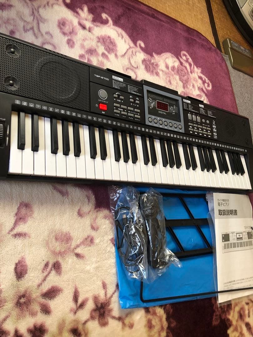 美品　夢グループ　ガイド機能付き電子ピアノ　一式　早い者勝ち
