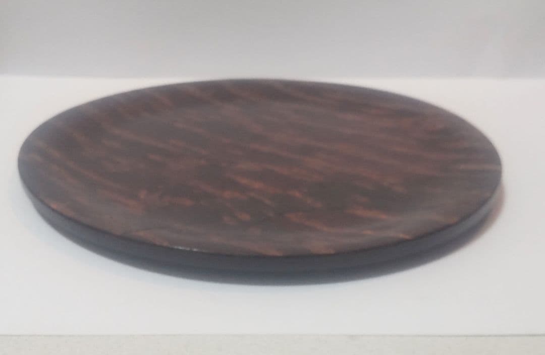 未使用 桜皮細工(樺細工)丸盆/Kabazaiku Round Tray