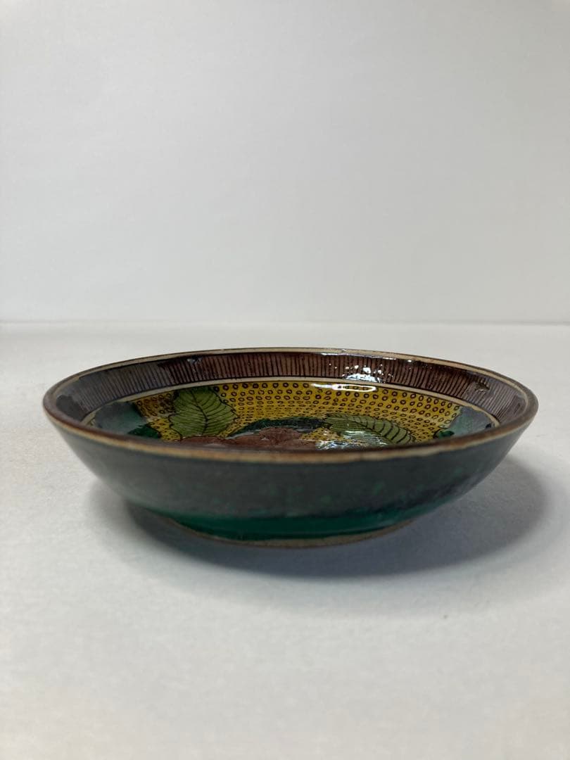 古九谷　吉田屋　青手九谷葡萄図丸皿　20枚