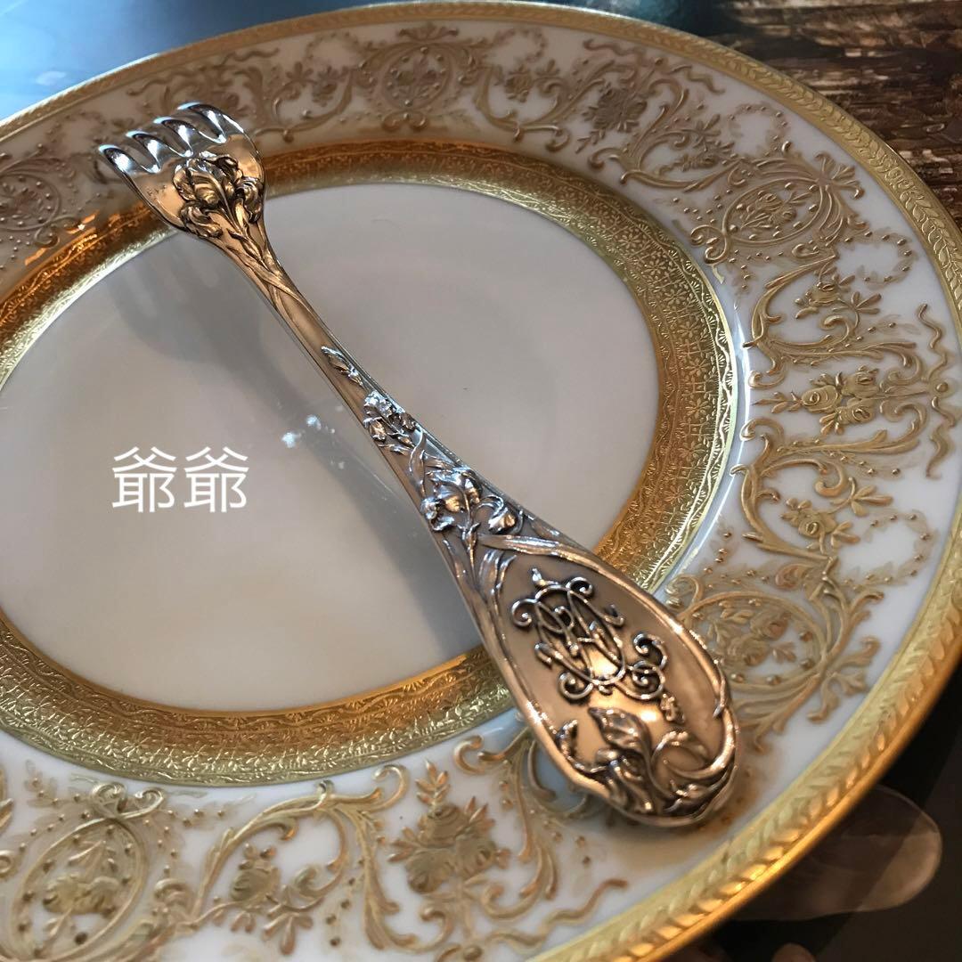 Puiforcat ピュイフォルカ／「アイリス」純銀製 カトラリー ４本セット