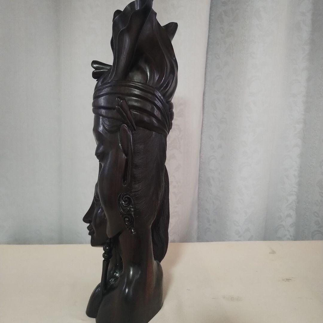 バリ島の伝統工芸品　黒檀バリ人形