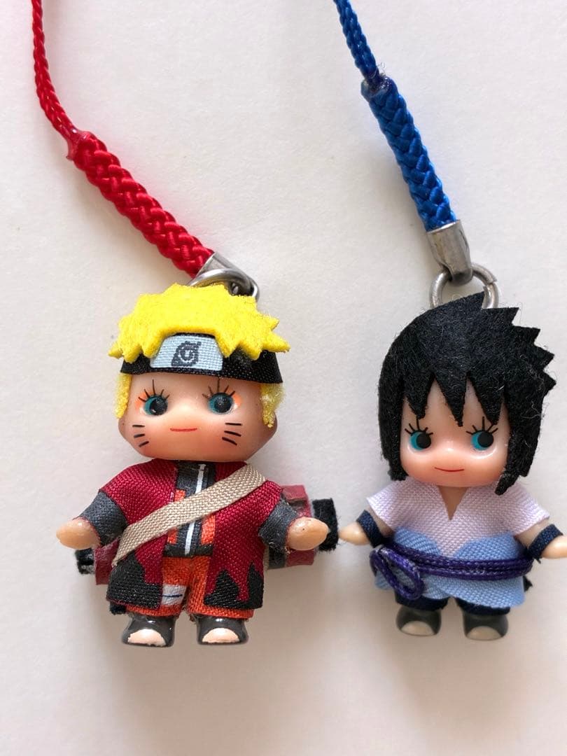 【レア】NARUTO疾風伝コスチュームキューピー 仙人モード&サスケKewpie