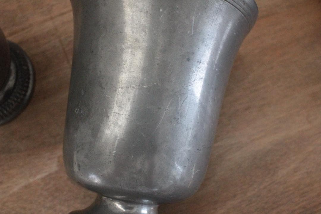 étain エタンゴブレット/フランスアンティーク・無骨