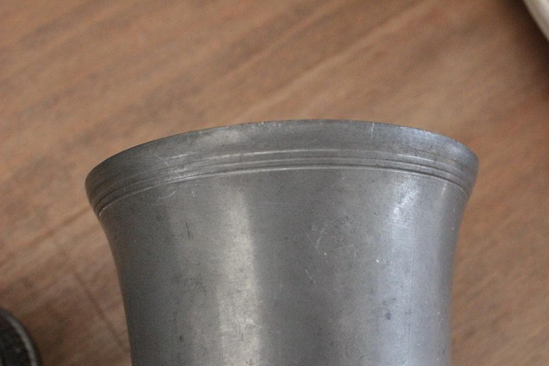 étain エタンゴブレット/フランスアンティーク・無骨