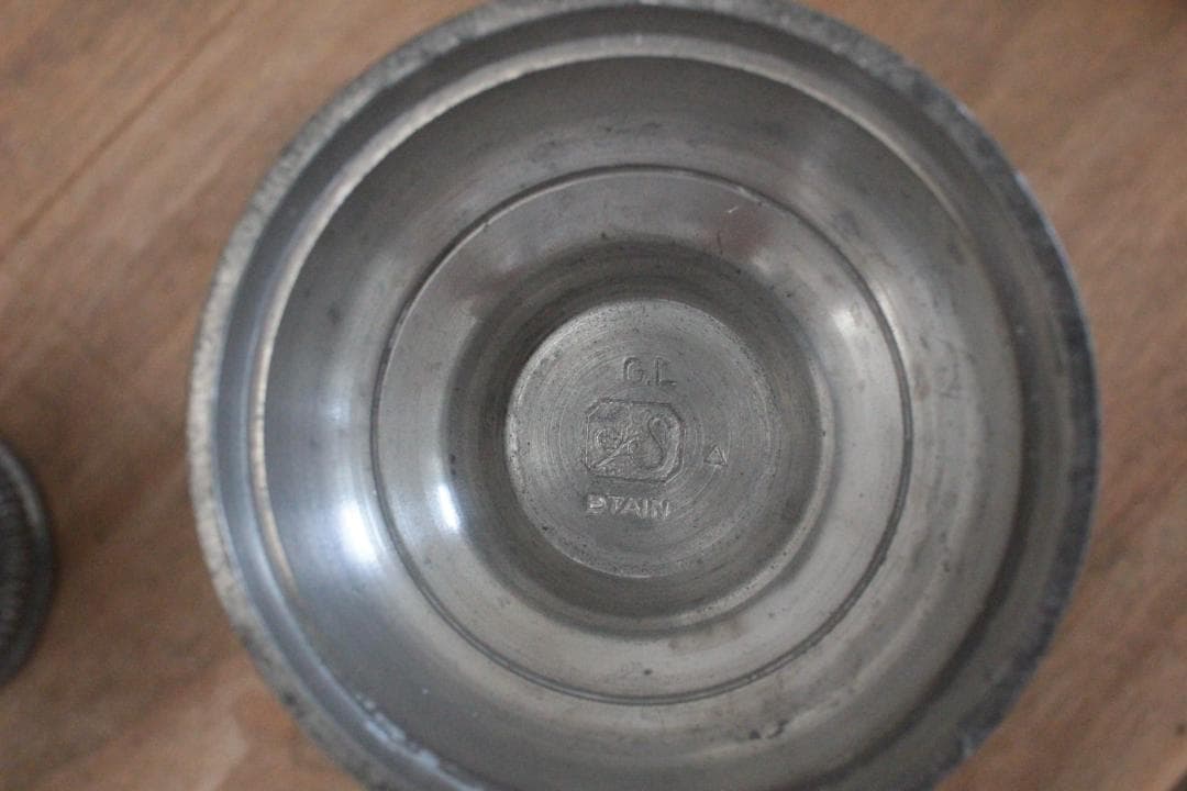 étain エタンゴブレット/フランスアンティーク・無骨