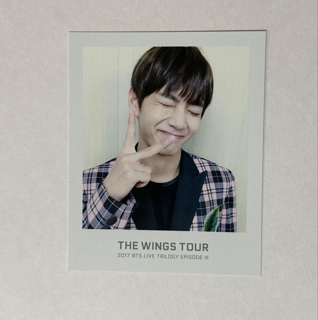 BTS 公式　wings tour チケットアルバム ポラロイド トレカ 7枚