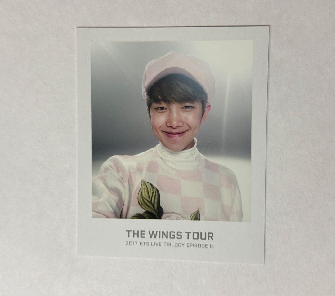 BTS 公式　wings tour チケットアルバム ポラロイド トレカ 7枚