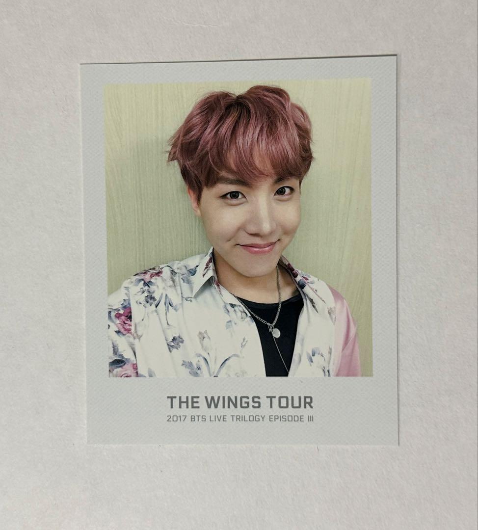 BTS 公式　wings tour チケットアルバム ポラロイド トレカ 7枚