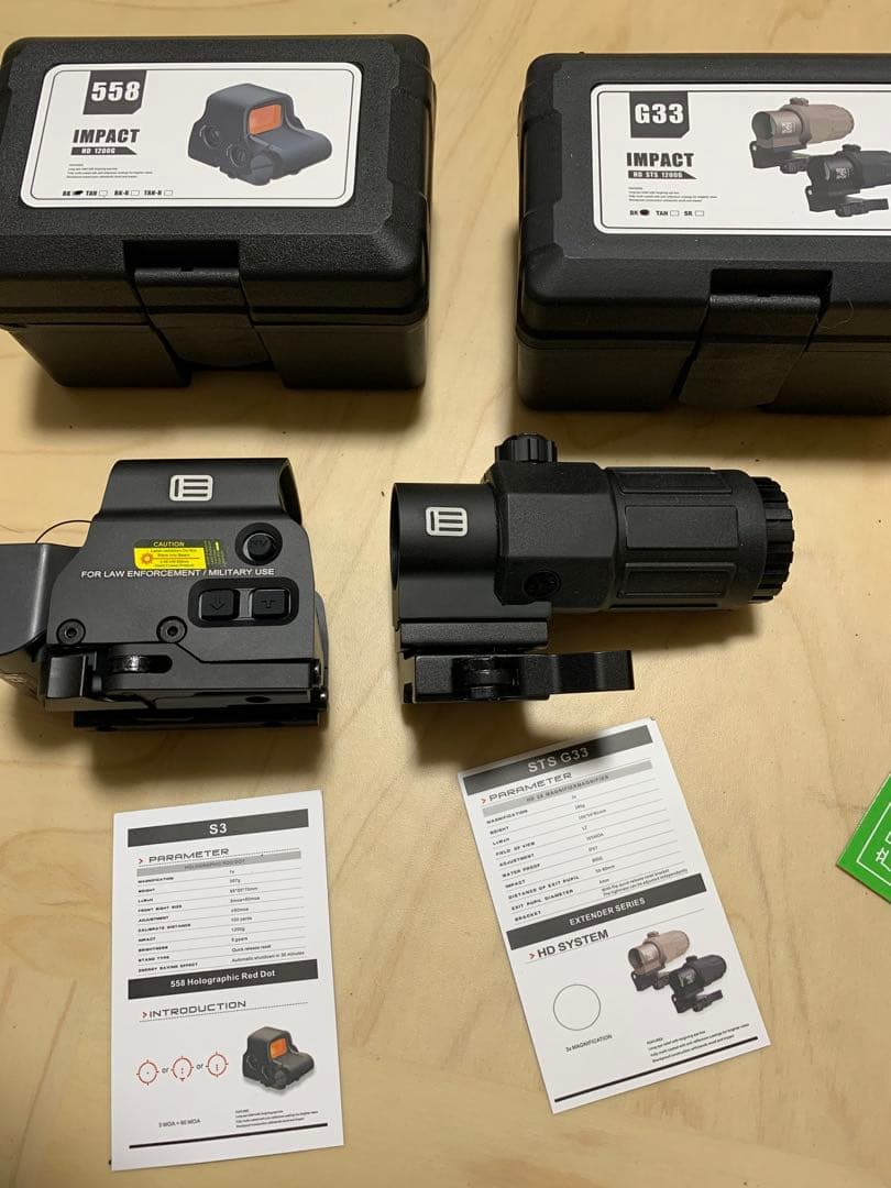 EoTech 558ドットサイト G33-3倍ブースター セット