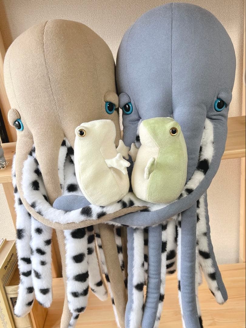 おねむのタコくんJr.(ライトベージュ×ダルメシアン)