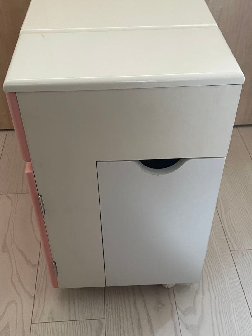 【かわいい】パステルピンク　化粧台　ドレッサー　タンス