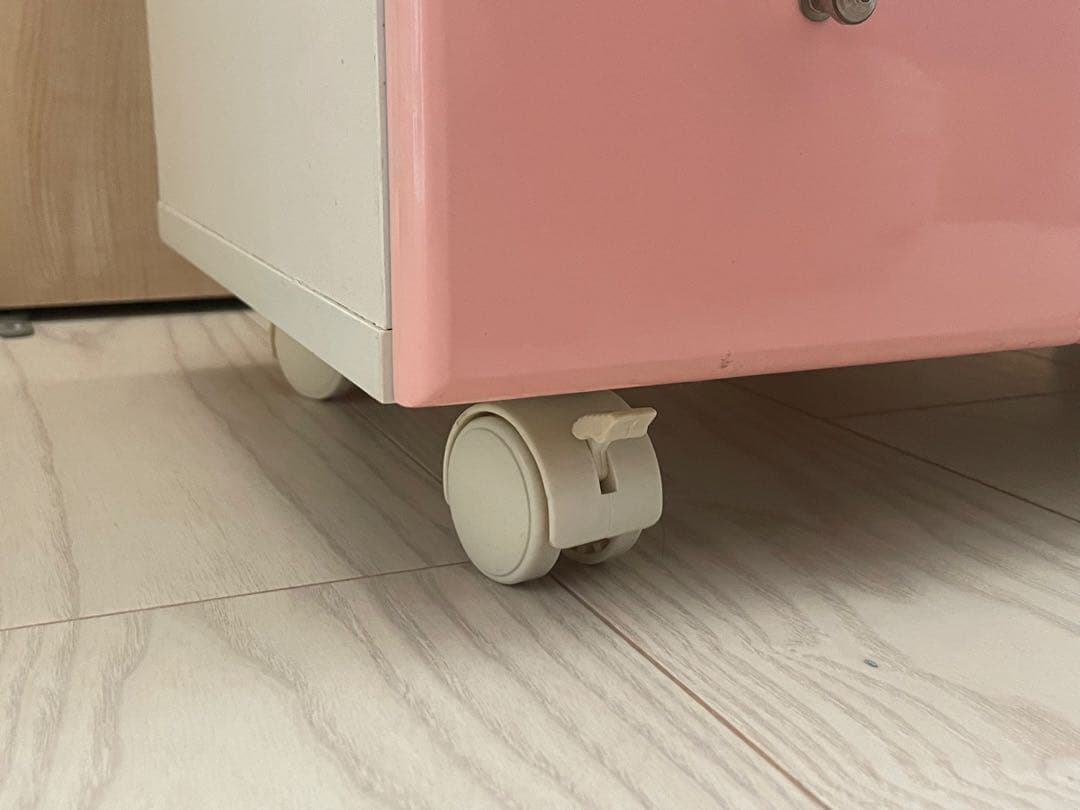 【かわいい】パステルピンク　化粧台　ドレッサー　タンス