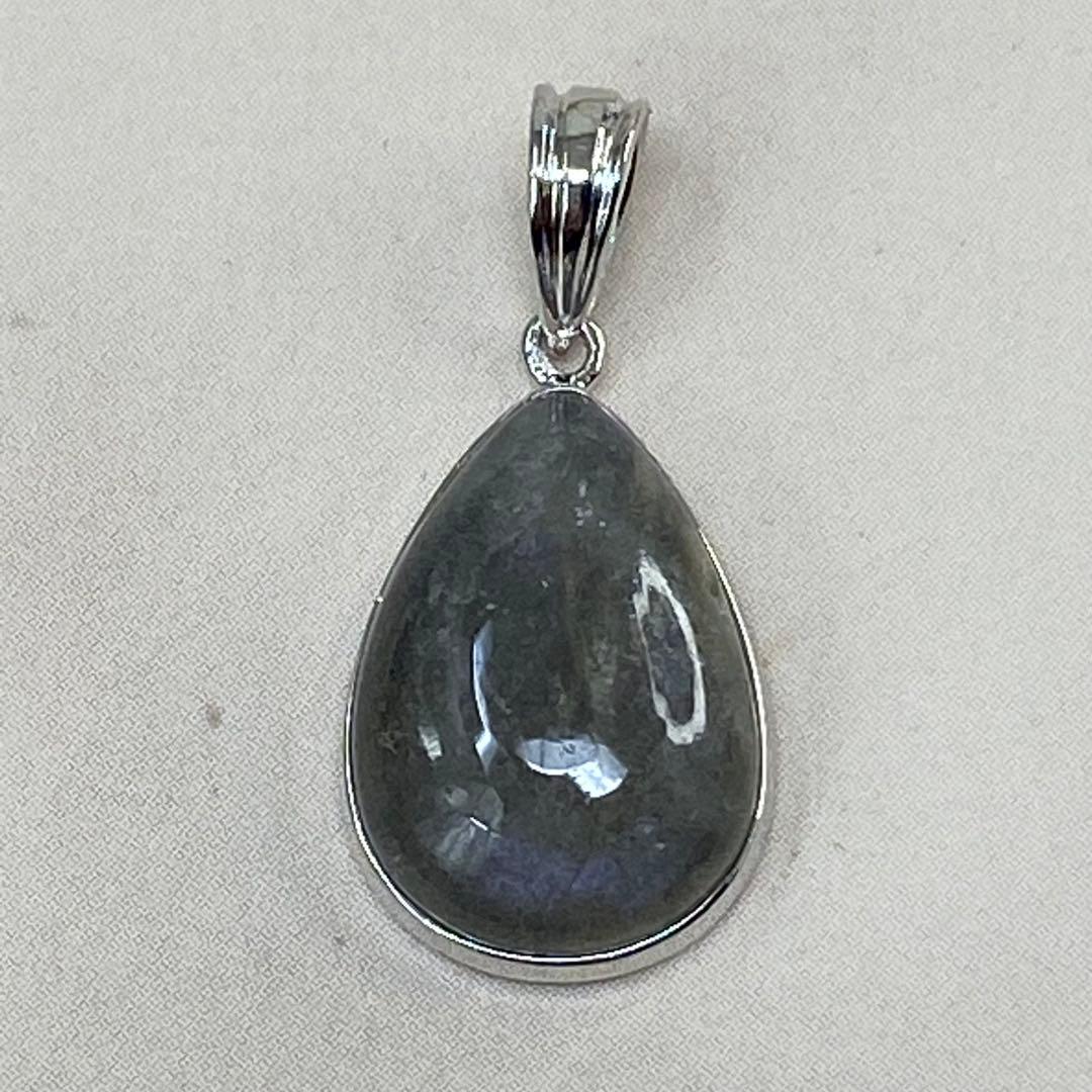 sv925 天然 ラブラドライト ペンダント（パープルピンク・シラー）