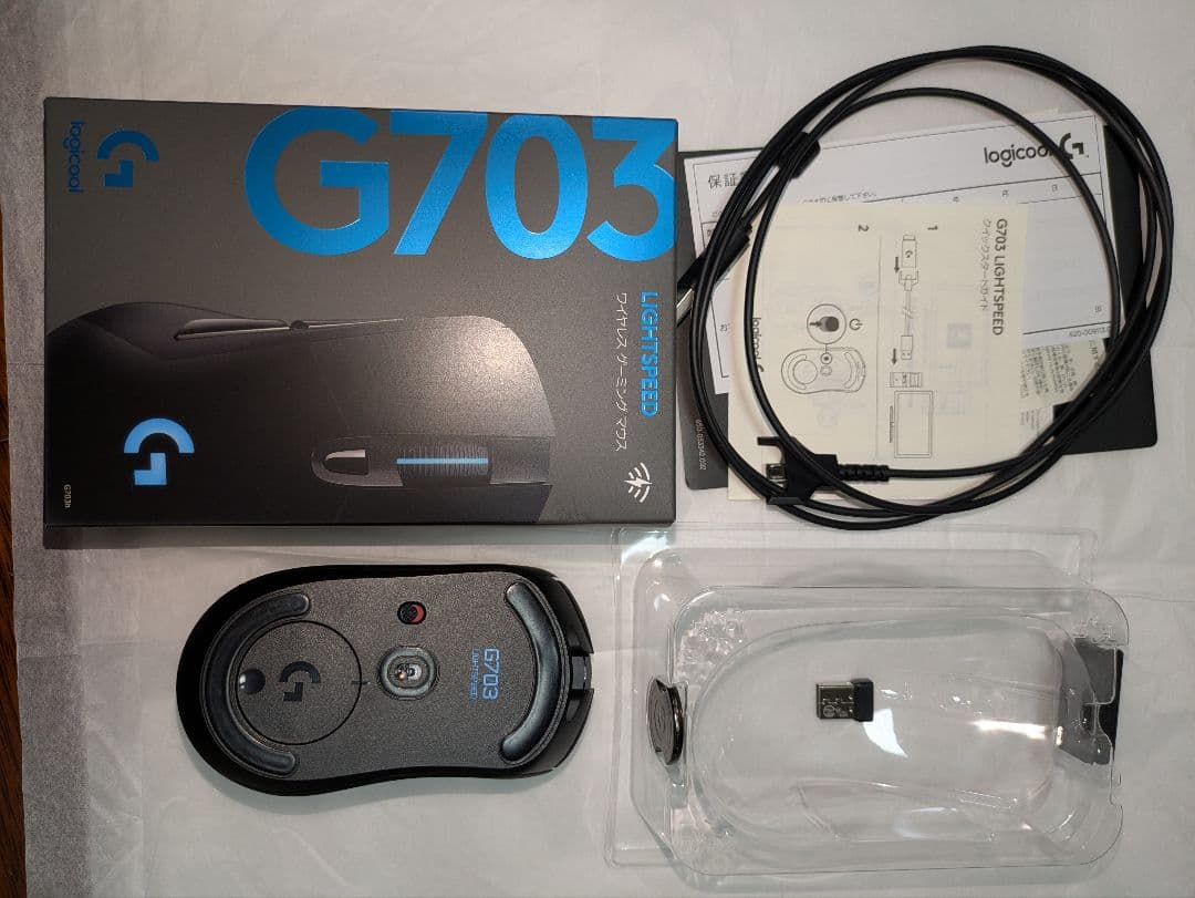 ロジクール G703h 、サンワサプライ400-MA092SS　マウス２個セット