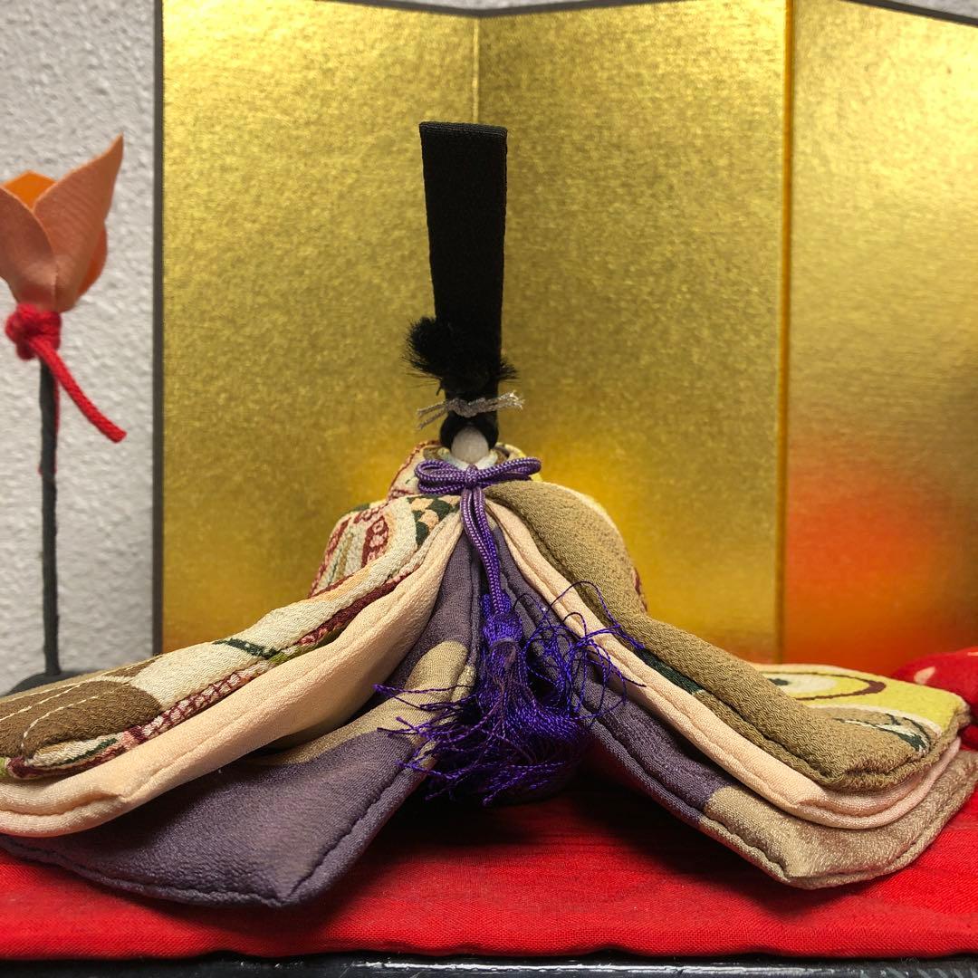 お雛様　古布　① 江戸ちりめん　手作り雛