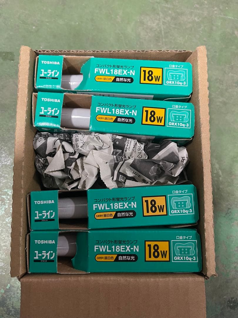 TOSHIBA FWL18EX-N 18W 蛍光灯 4個セット