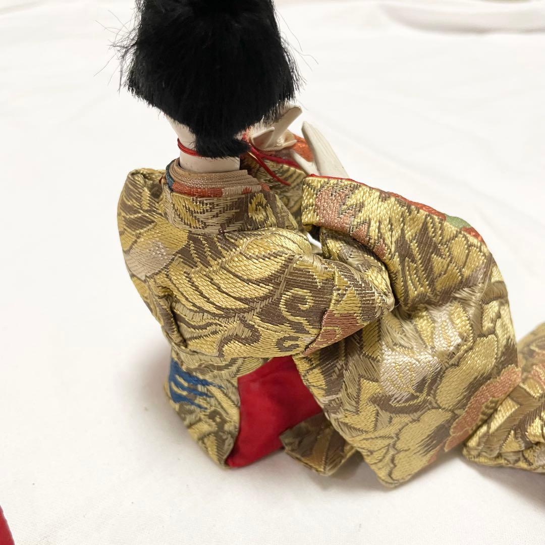 【アンティーク】雛人形 五人囃子 5体セット 道具付き 伝統工芸 時代物