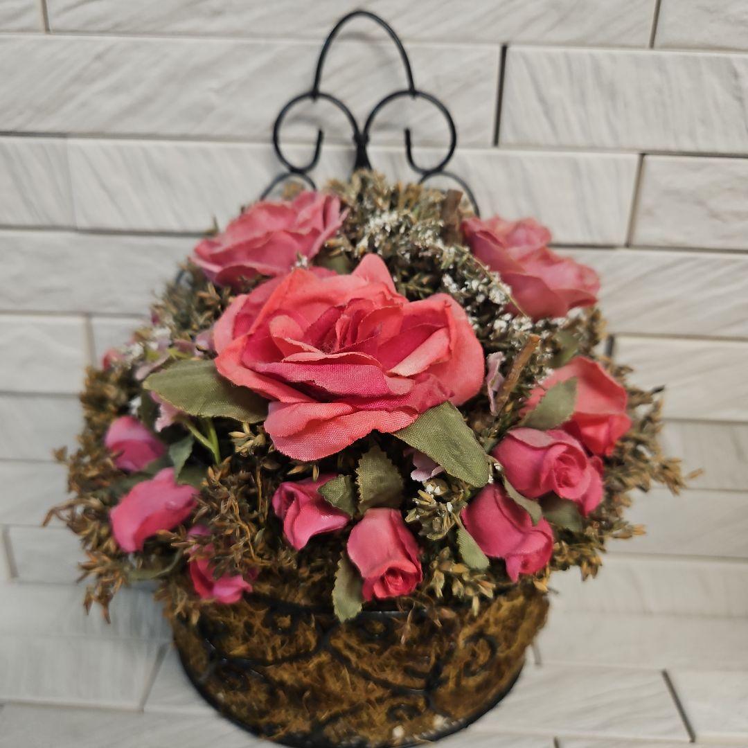 フラワーアーチストMACHIKOお花の置物　&　壁掛けフラワー　倉庫保管品未使用