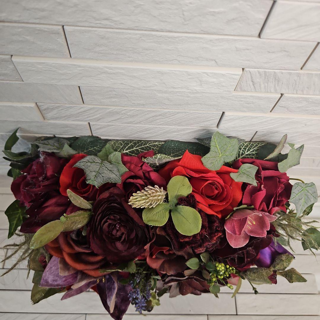 フラワーアーチストMACHIKOお花の置物　&　壁掛けフラワー　倉庫保管品未使用