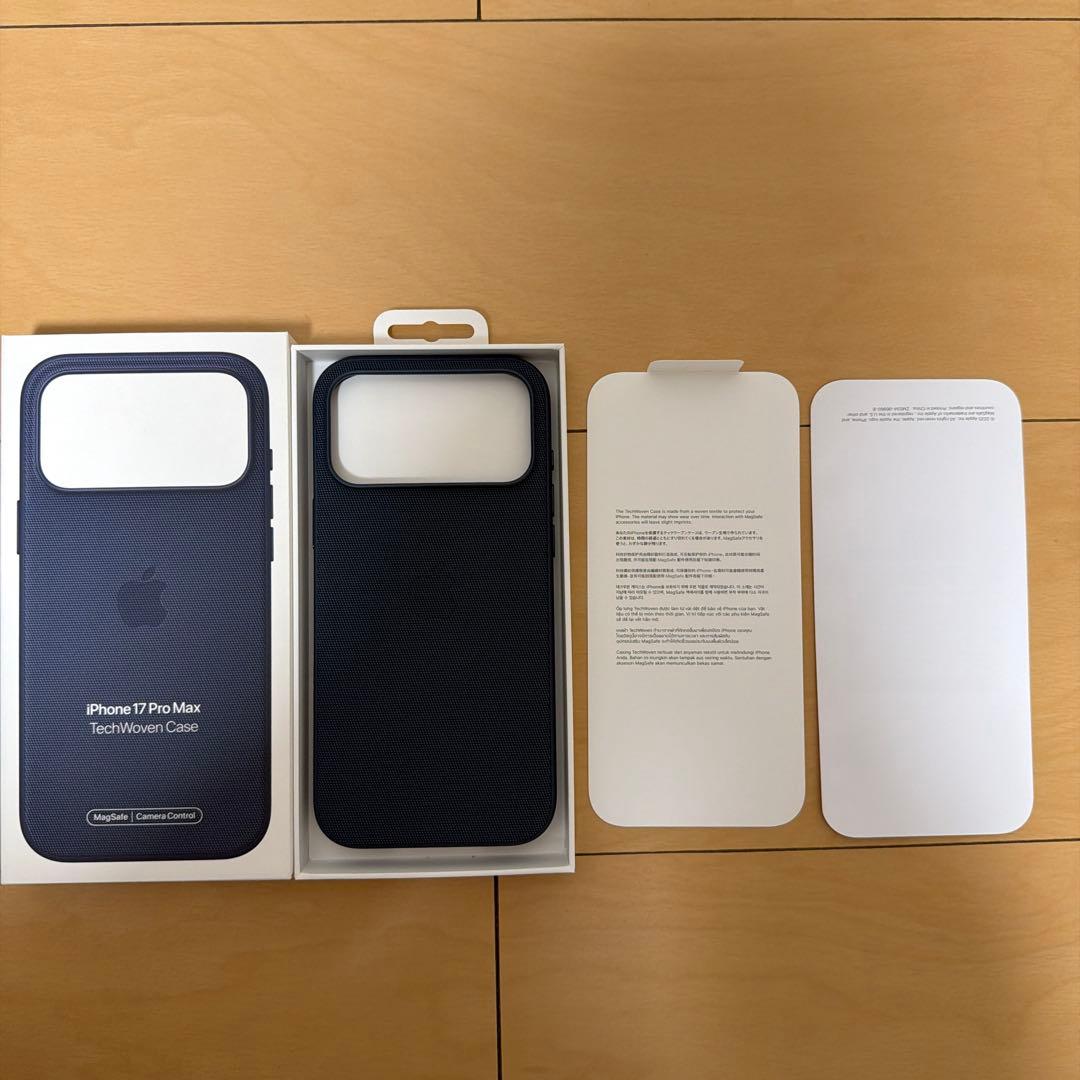 iPhone 17ProMax テックウーブンケース純正品ブルーApple新品