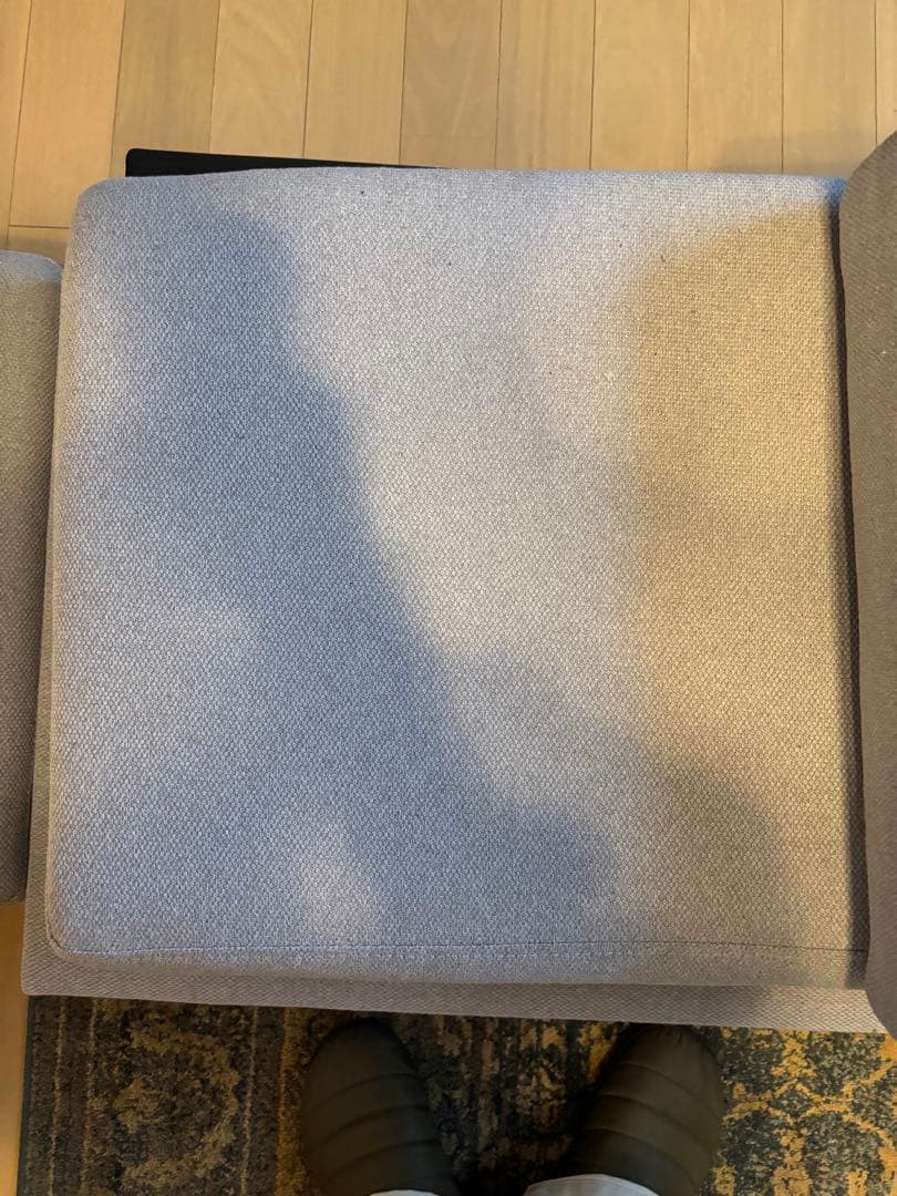 【ミ】グレー 3人掛けソファ ファブリック ソファ部分