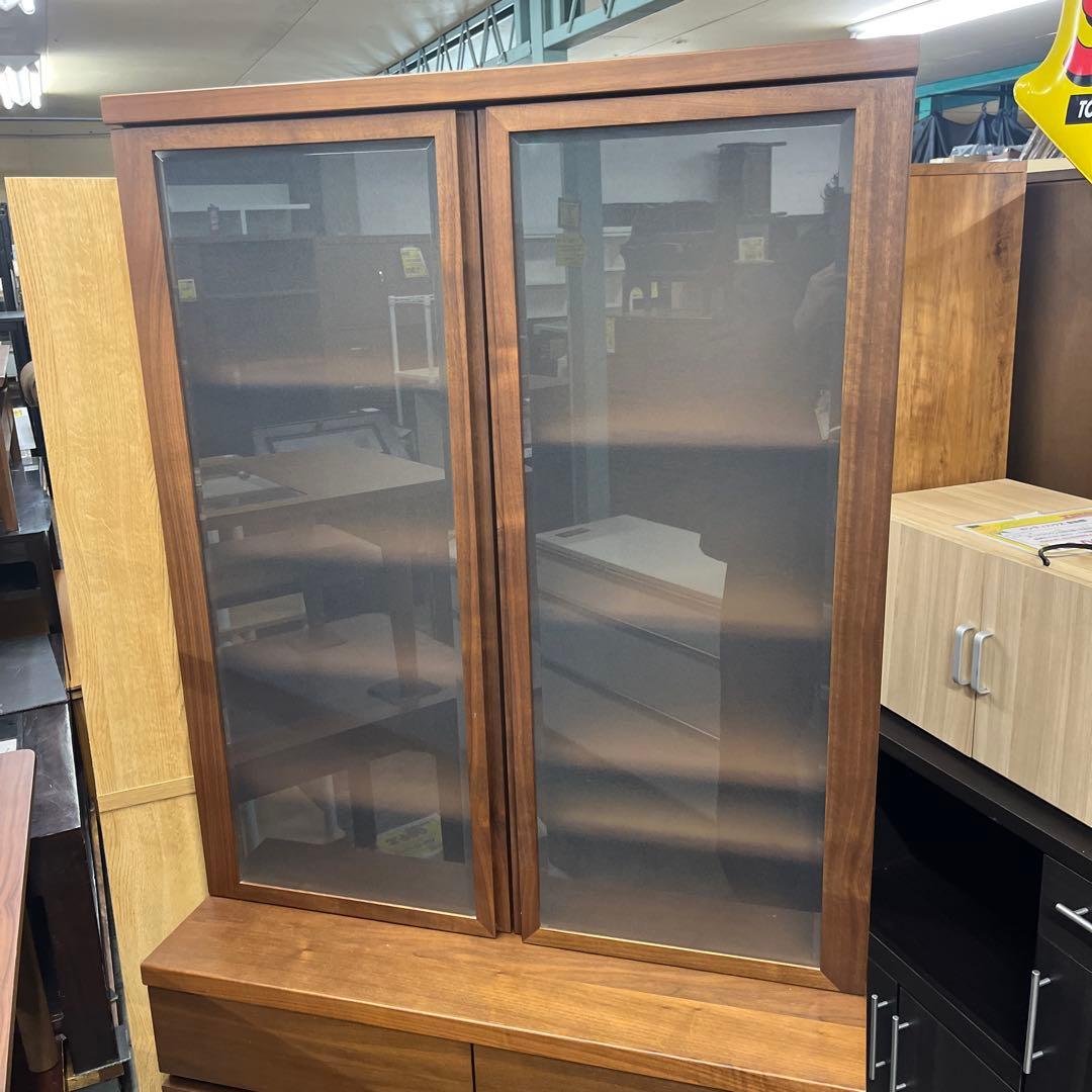 【カンディハウス】食器棚◆ウォールナット◇程度良好